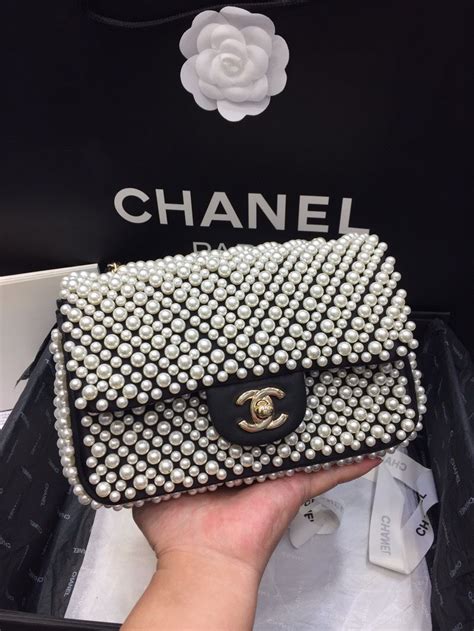 chanel pearl mini|chanel mini flap bag.